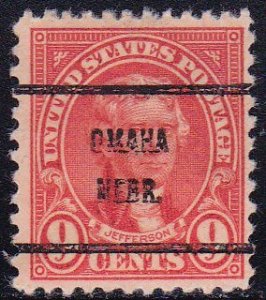 Precancel - Omaha, NE PSS 641-61 - Bureau Issue