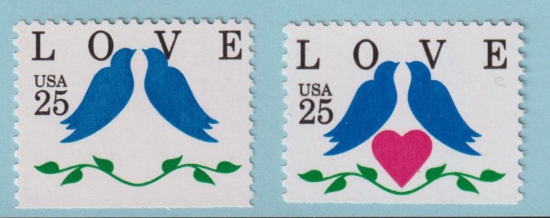 UNITED STATES 2441c ERROR MISSING HEART  MNH OG**  NO FAULTS EXTRA FINE! PCD