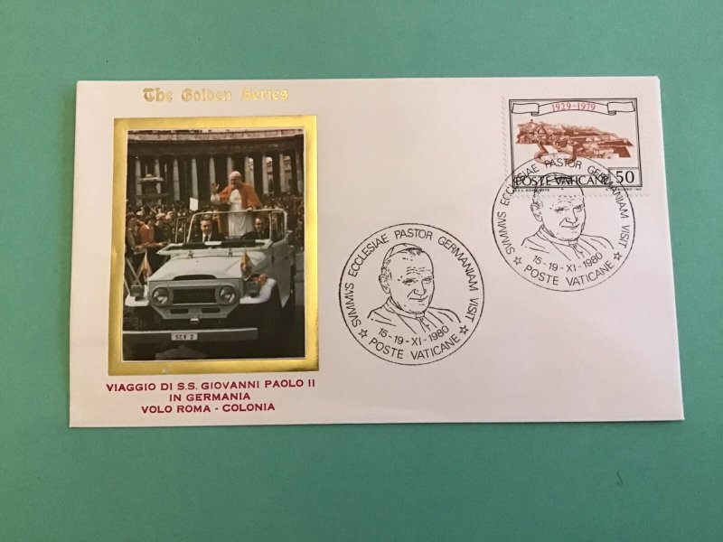 Vatican The Golden Series   Pope John Paul II 1980  Stamp Cover R42798