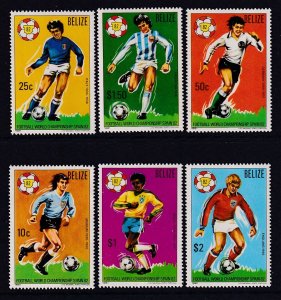 Belize 601-606 Soccer MNH VF