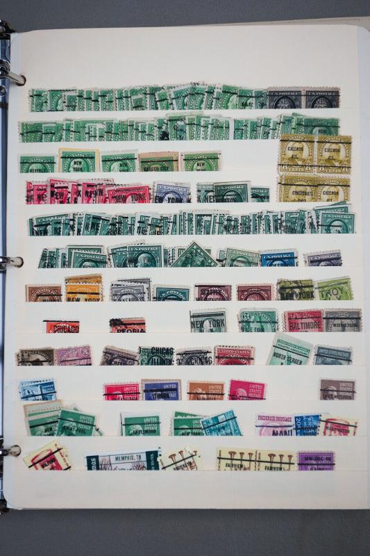 US Stamps 1,500x Unsearched Early Pre-Cancels + in Stock Bk