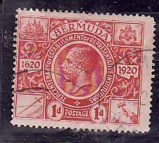 Bermuda-Sc#73- id6- used 1d KGV-1921-