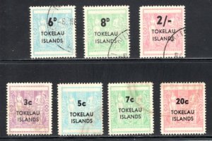 Tokelau  #6-8, 12-15, VF Used  CV  5.05  ......   6390007