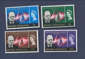 BRITISH HONDURAS - Scott 191-194  - MNH -Winston Churchill - 1966