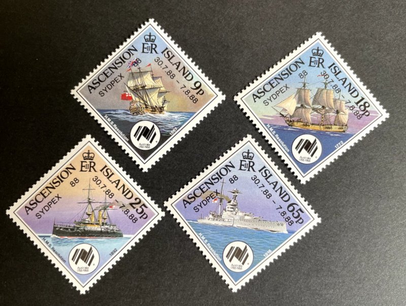 Ascension: 1988 Bicentenary of Australian Settlement, Sydpex 88, MNH set 