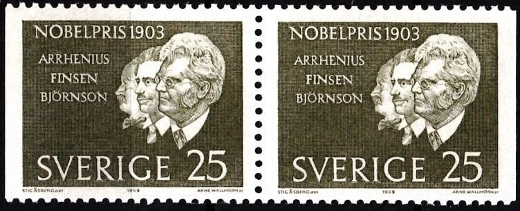 SWEDEN 1963 Science Art: Nobel Prize Winners of 1903. Booklet pair, MNH