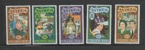 ANTIGUA #459-463 1977 REIGN OF QEII 25TH ANNIV. MINT VF NH O.G aa