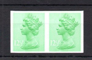 121/2p MACHIN UNMOUNTED MINT IMPERFORATE PAIR Cat £120