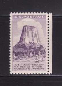 United States 1084 Set MNH Devils Tower