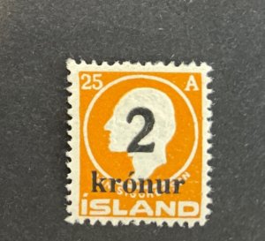 ICELAND #149, mint NH, VF, Scott $480.00