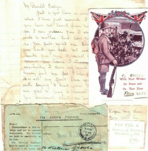 IRAQ WW1 Cover INDIA *FPO 372* Somerset 1918 Letter + Women of Bombay PPC MAL14