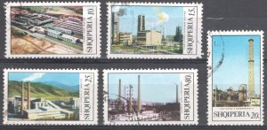 Albania 1970 Factories FULL SET Used VF RARE !!!