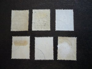 Stamps - Netherlands - Scott# J44,J47,J51,J55,J57,J59- Used Part Set of 6 Stamps