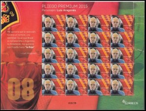 ESPAÑA SPAIN 2015 SCOCCER FOOTBALL COACH LUIS ARAGONES MUSEUMS PREMIUN PANE N-20