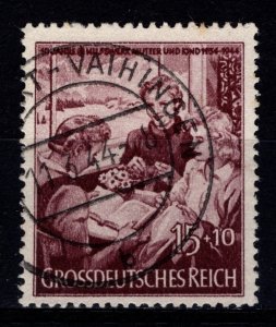 Germany 1944 10th Anniv. of Mother & Child Org., 15pf + 10pf [Used]