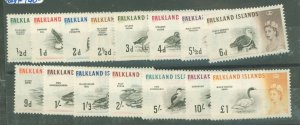 Falkland Islands #128-142  Single (Complete Set)