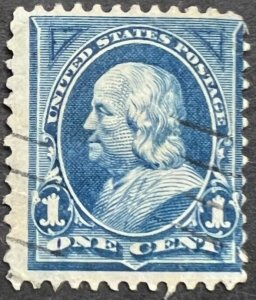 Scott#: 264 - Benjamin Franklin 1¢ 1895 BEP single used stamp - Lot F1