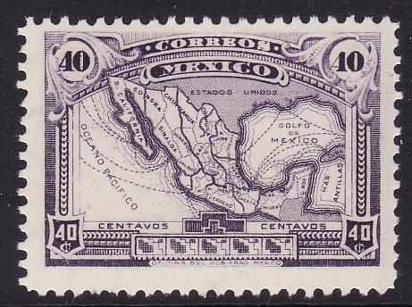 Mexico #647 single F-VF Mint NH ** Map of Mexico