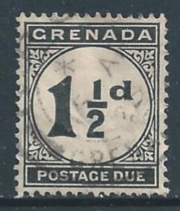 Grenada #J12 Used 1 1/2p Postage Due - Wmk. 3