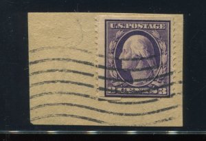 389 Washington Orangeburg Used Paste Up Stamp with PF Cert & 2 APEX Certs CV1182