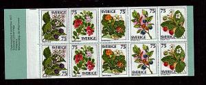 Sweden Scott # 1219a Wild Berries 1978 (Bklt) MNH