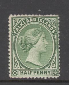 Falkland Islands 1892 Queen Victoria 1/2p Scott # 9 MH (NG)