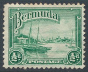 Bermuda  SG 98 SC# 105 MVLH  yellow green    see details and scans