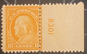 US Stamps-SC# 510 - MNH - Plate Single - CV $34.00