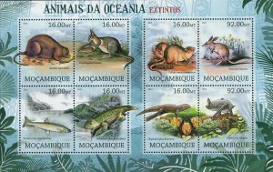 Animals of Oceania Stamp Rattus Nativitatis Mystacina Robusta S/S MNH #5701-5708