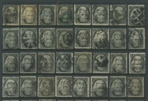 260+ Jackson 73 & Grill Used Stamp Students Study Lot Scott CV $15,000+ (Lot775)