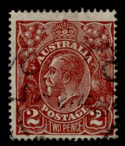 AUSTRALIA GV SG89, 2d red-brown, FINE USED. Cat £48. PERF 14