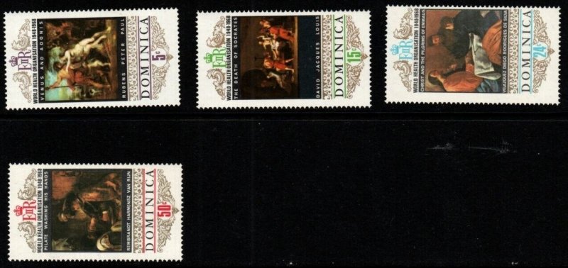 DOMINICA SG246/9 1969 20th ANNIV OF WORLD HEALTH ORGANISATION MNH