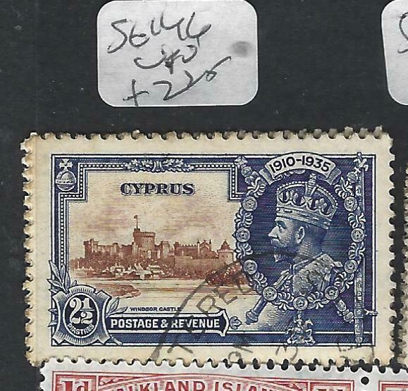 CYPRUS  (P0303B)  KGV SILVER JUBILEE  2 1/2 PI SG  146   VFU