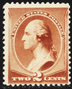 210, Mint NH 2¢ Washington Stamp - SCV $135.00 * Stuart Katz