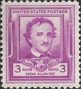 # 986 MINT NEVER HINGED EDGAR ALLAN POE