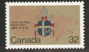 Canada Scott 1030 MH* Pope John Paul visit 1984