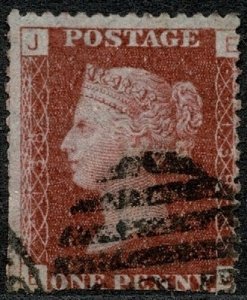 QV 1864-79 1d Penny Red (Shades) Wmk. 4 (L. Crown) used S.G. 43 Pl. 138