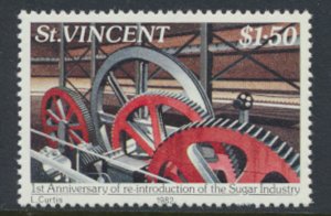 St. Vincent  SC# 641  MNH  Sugar Industry 1982  see detail & scan