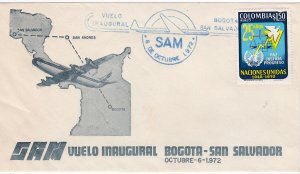 Colombia # C571, SAM First Flight Cover