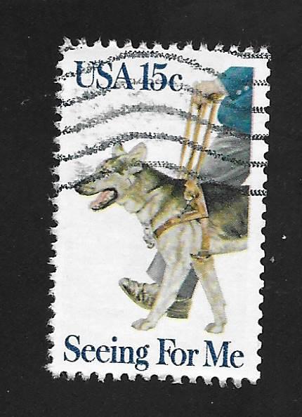 SC# 1787 - (15c) - Seeing Eye Dogs - Used Single