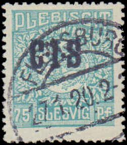 Schleswig #O10, Incomplete Set, 1920, Used