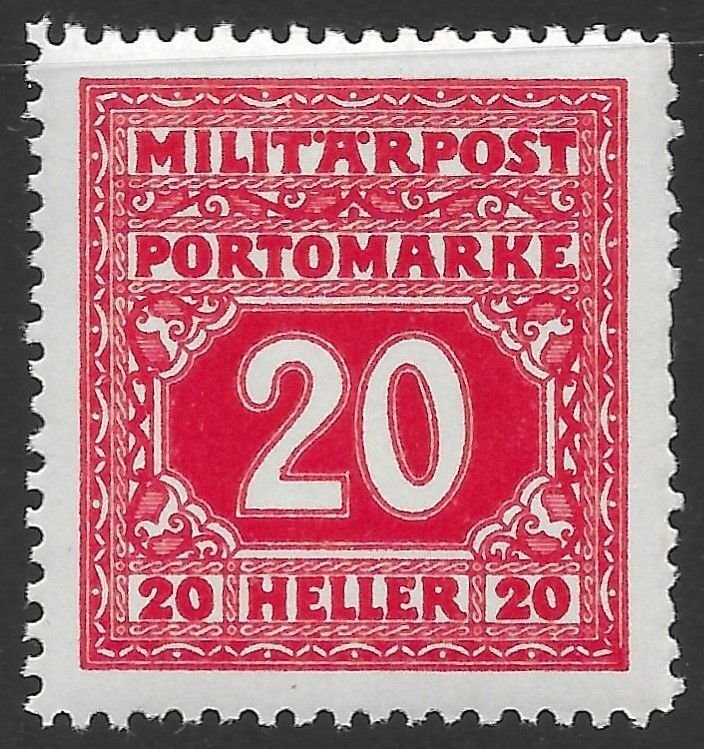Bosnia and Herzegovina Scott J20 MNH 20h Postage Due Issue of 1916