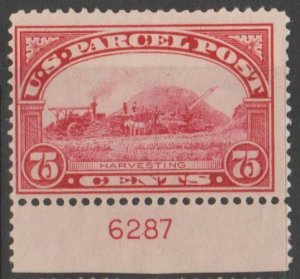 U.S. Scott #Q11 Plate Number - Harvesting- Parcel Post Stamp - Mint Single - IND