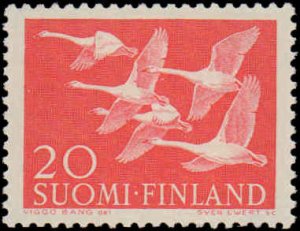 Finland #343-344, Complete Set(2), 1956, Birds, Hinged