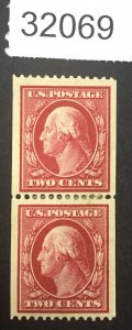 US STAMPS #349 PAIR MINT OG H LOT #32069