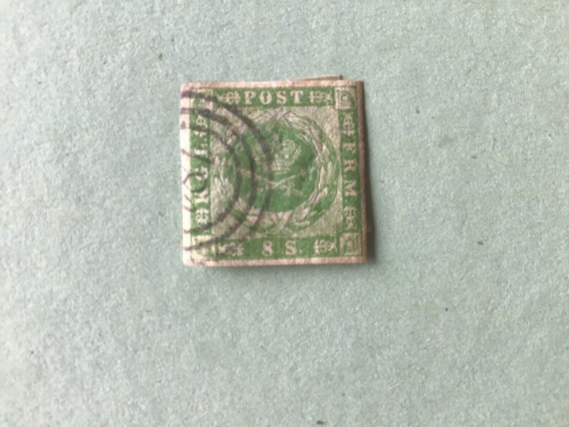 Denmark 1854 Dotted back ground 8 sk used stamp A6655