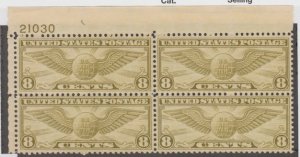 U.S. Scott #C17 Airmail Stamp - Mint NH Plate Block