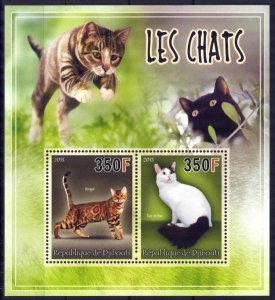 Djibouti 2013 Domestic Cats Sheet MNH