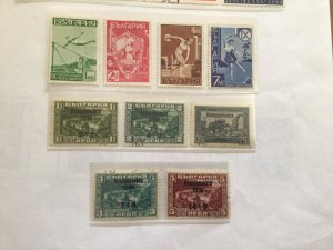 Bulgaria 1938 - 1939 mounted mint and used stamps album page Ref 61838