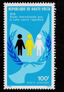 Burkina Faso # C252, Anti Apartheid Year, Mint NH, 1/2 Cat.